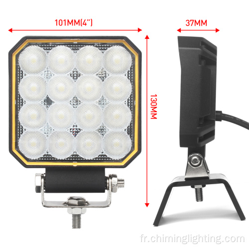 4 &quot;25W LED LED LUMINE DE TRAVAILLE LED LED LUMBRE LED LEDS LEDS LED POUR TRACTOR DE TRACTOR DE TRACK